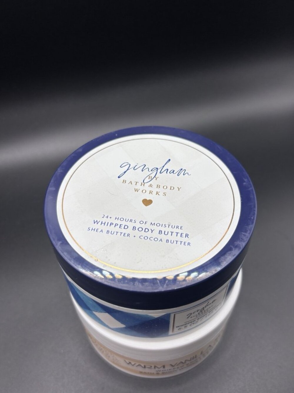 Bath & Body Works Warm Vanilla Sugar & Gingham Whipped Body Butter 6.5 oz 2 Pcs - Picture 3 of 16